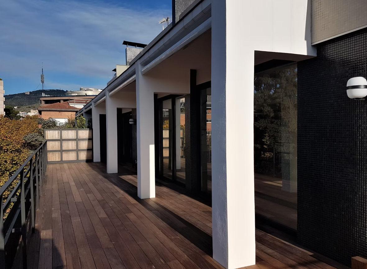 Terraza de madera